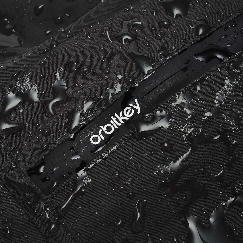 black|Waterproof zip pocket