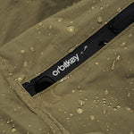 olive|Waterproof zip pocket